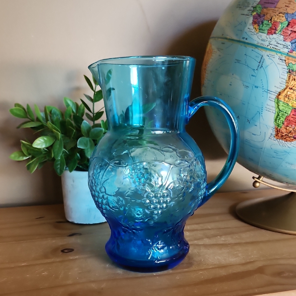 Vintage IVIMA Hand Made Glass Pitcher Portugal - Picture 2 of 16